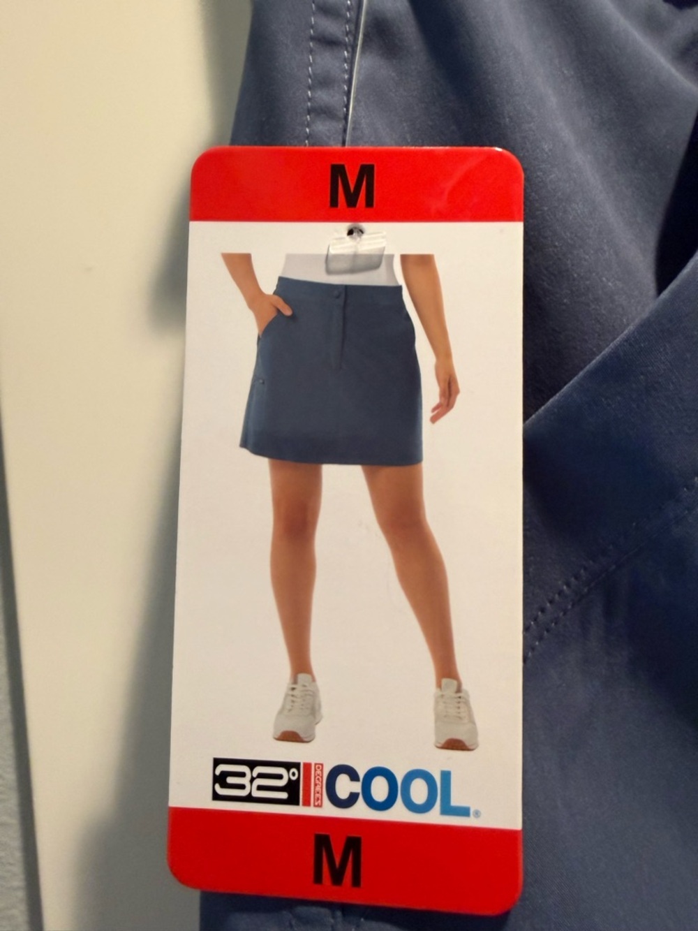 32 Degrees Vintage Indigo Blue Women’s Active Skort Size M   NWT - Picture 4 of 5